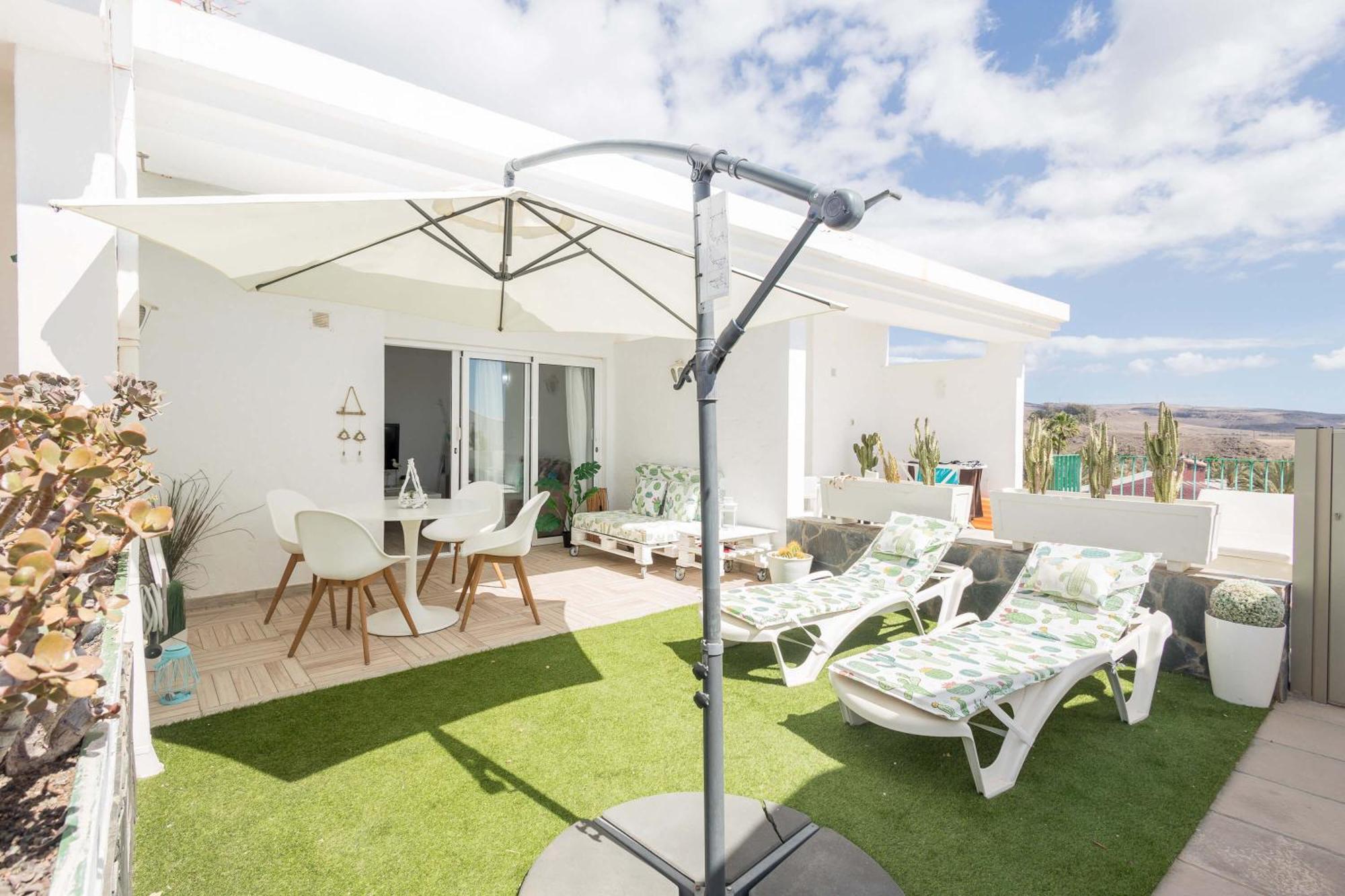Playa Del Aguila Bungalow Con Terraza Solarium Maspalomas  Eksteriør billede